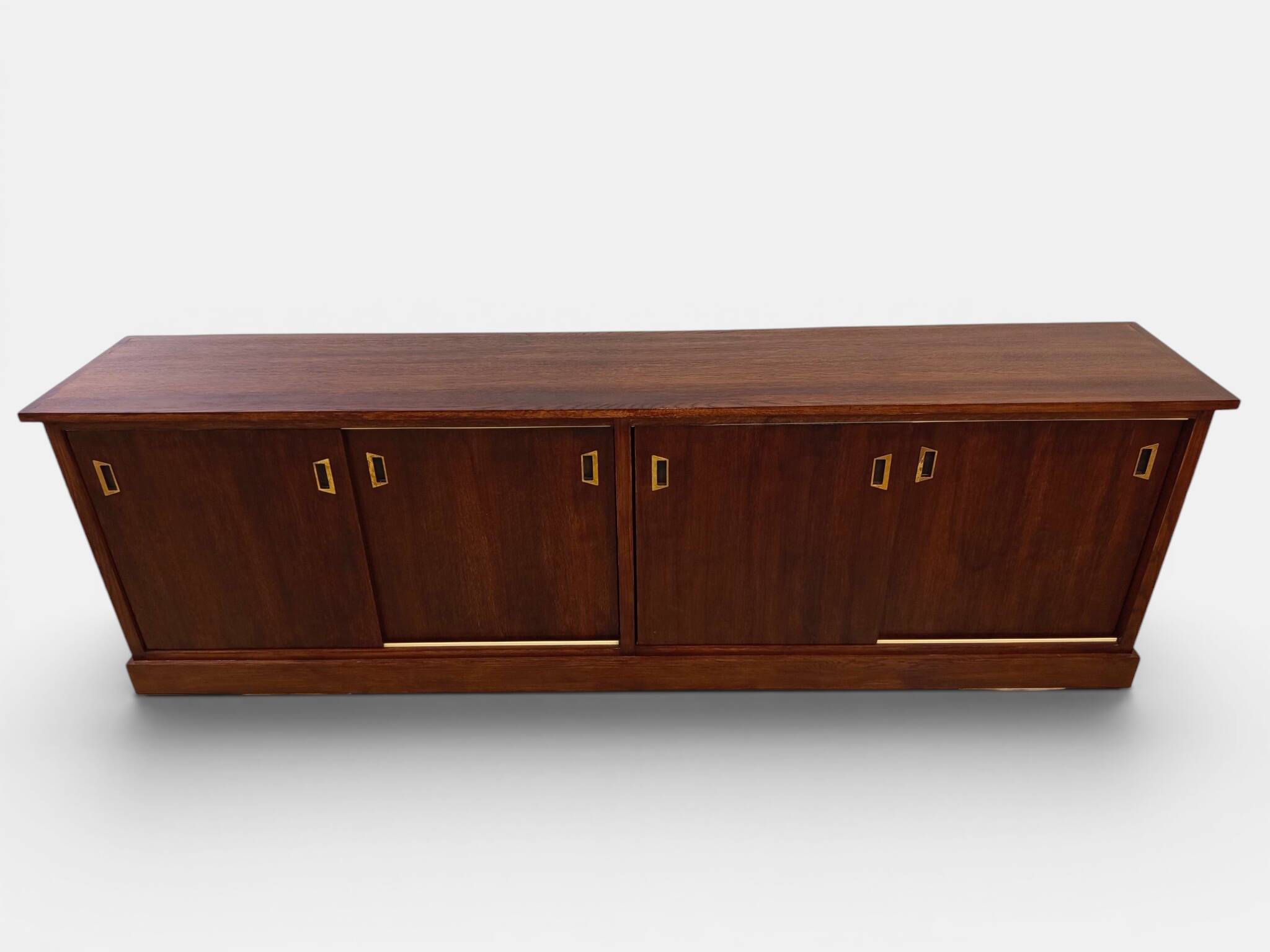 Large double-sided modernist sideboard in oak – 250 cm
