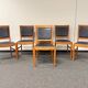 Vintage Set of 6 Solid Wood & Leather Chairs – FOLRM 75 by Andreas Hansen (Price is for 6)
