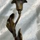 Pair of bronze candle holders from the art nouveau period 1900