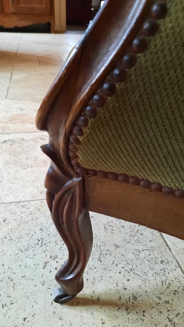 Fauteuil bergère style Louis Philippe