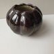 Terracotta ceramic vase in the shape of a squash signed PTMD