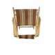 Chaise de plage/camping pliante vintage en bois