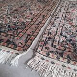 Pair of handmade oriental rugs 98x65cm
