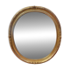 Miroir ovale biseauté bois doré style Louis XVI XIXe siècle
