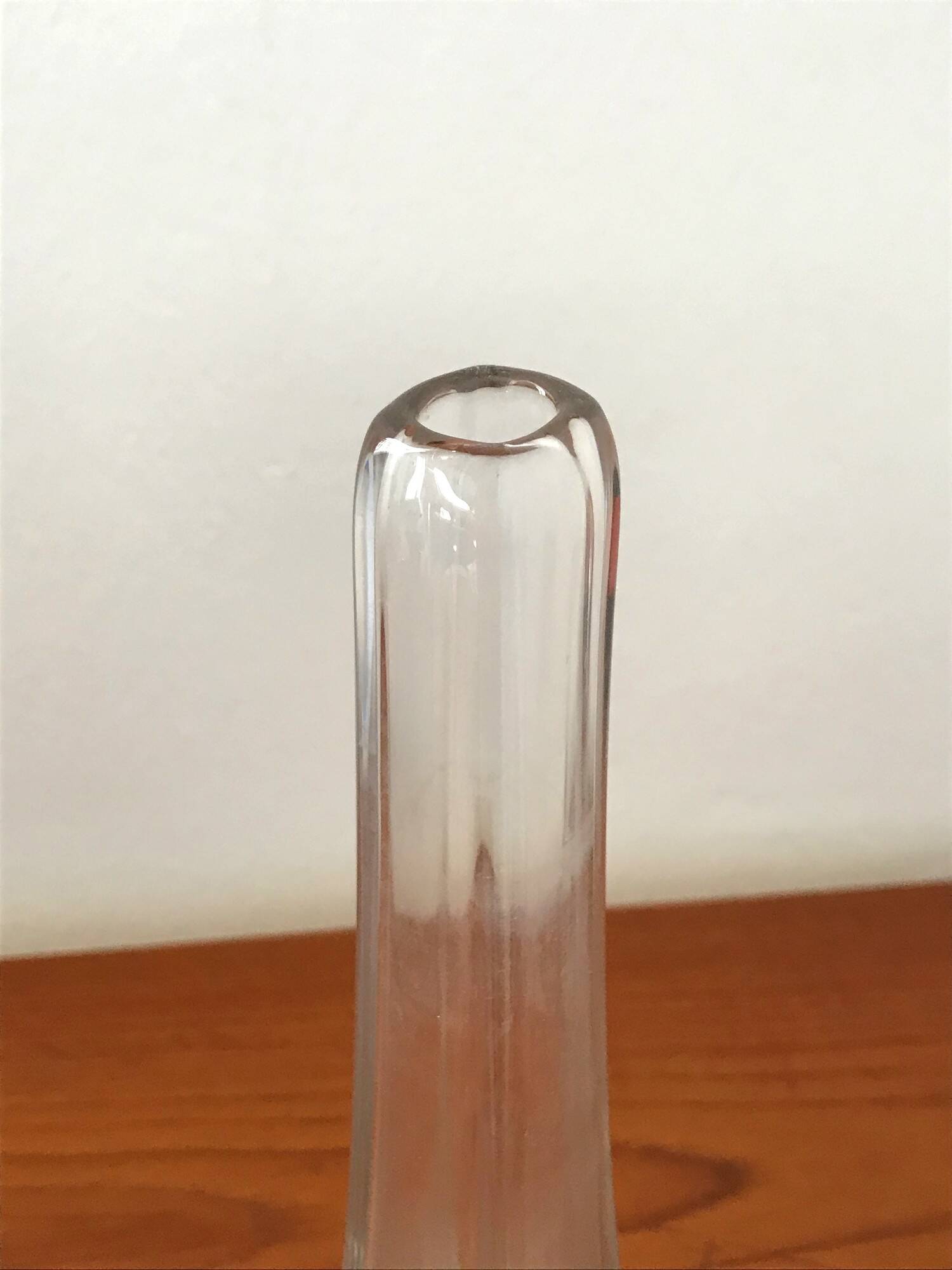 Vintage glass vase by Nils Landberg for Orrefors 1960s