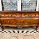 Louis XV low chest of drawers with three drawers