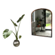 Large antique mercury mirror in copper-plated metal, 1930