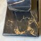 Pair of Portoro marble bookends