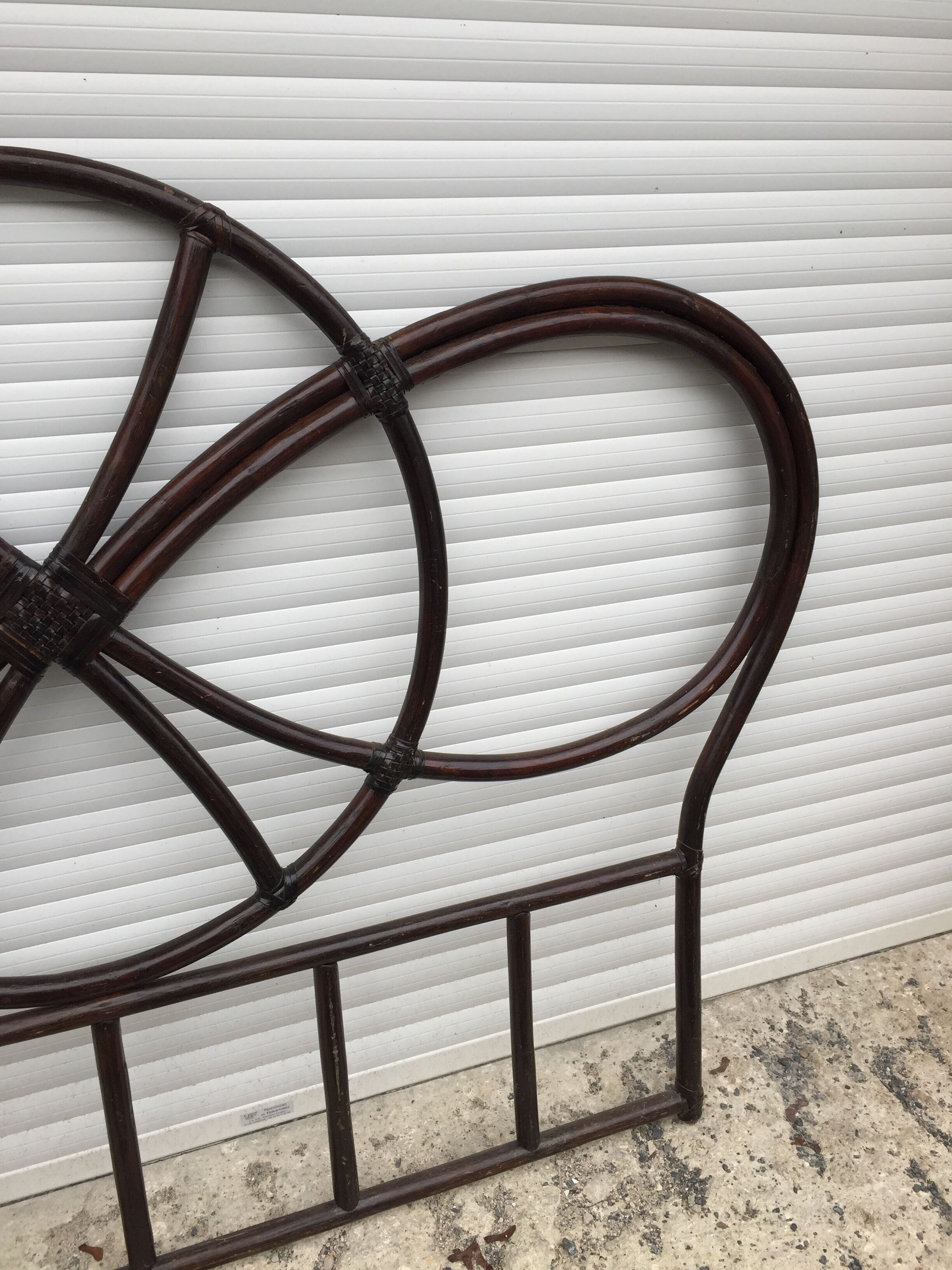 Vintage rattan headboard