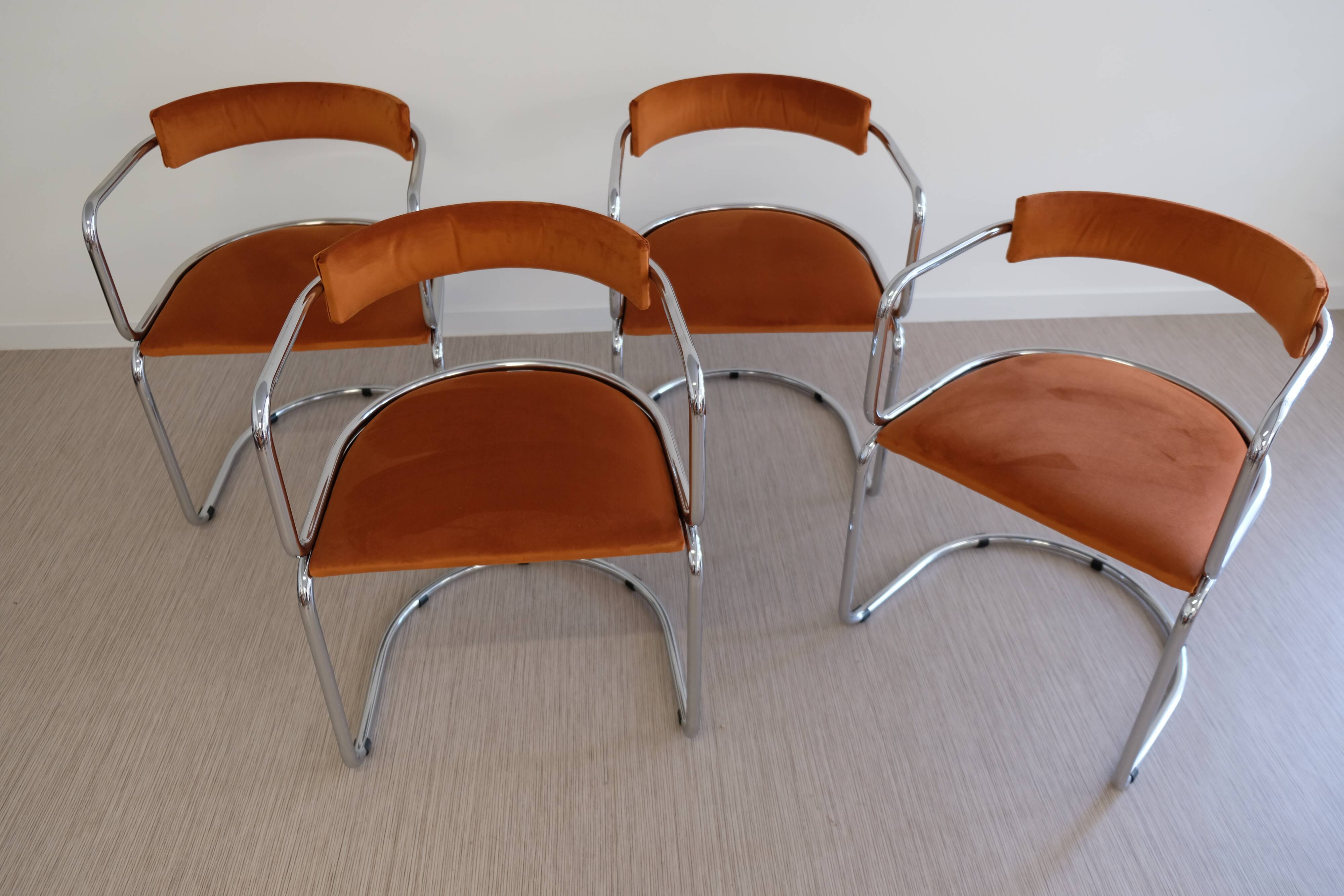 4 Victoria armchairs by Renato Zevi