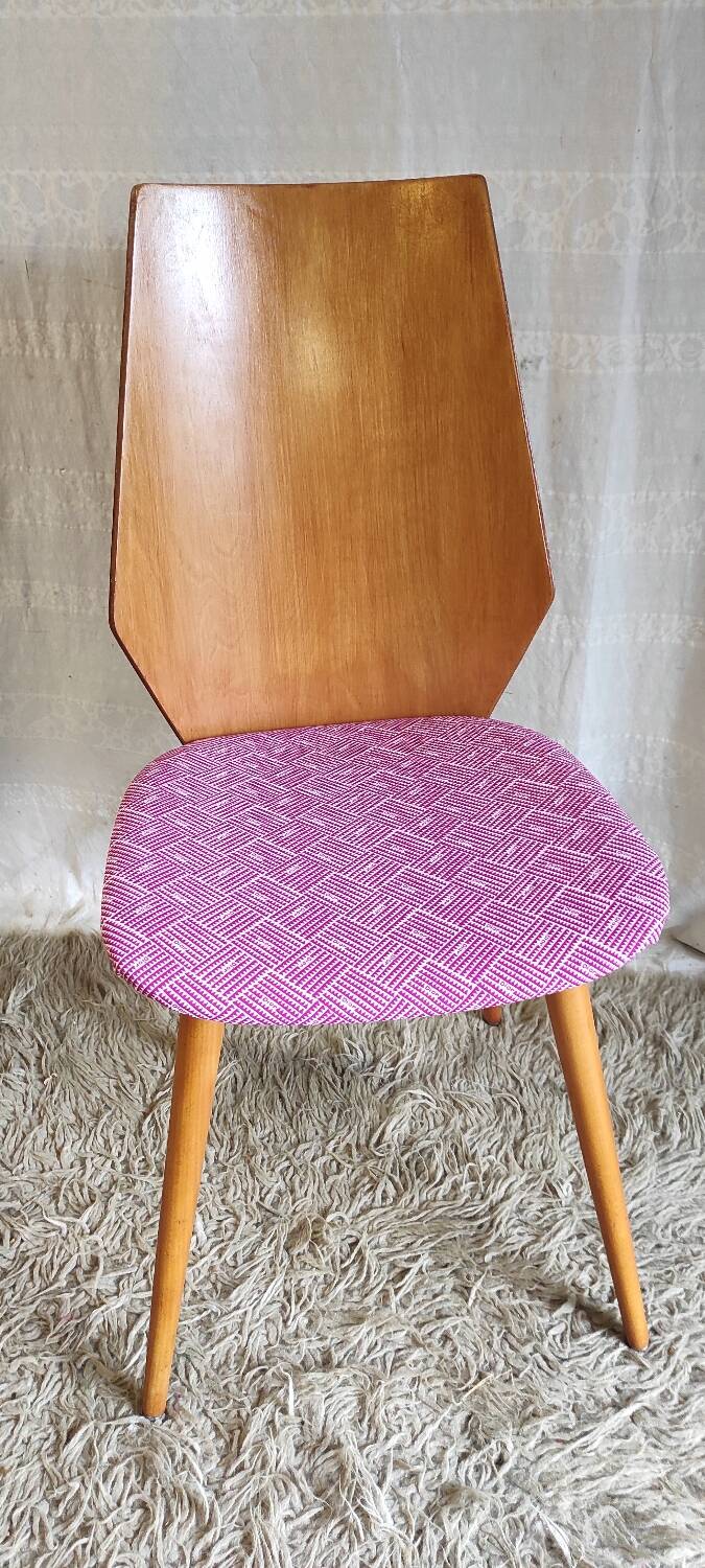 Duo of wooden chairs by Baumann - 60s/70s