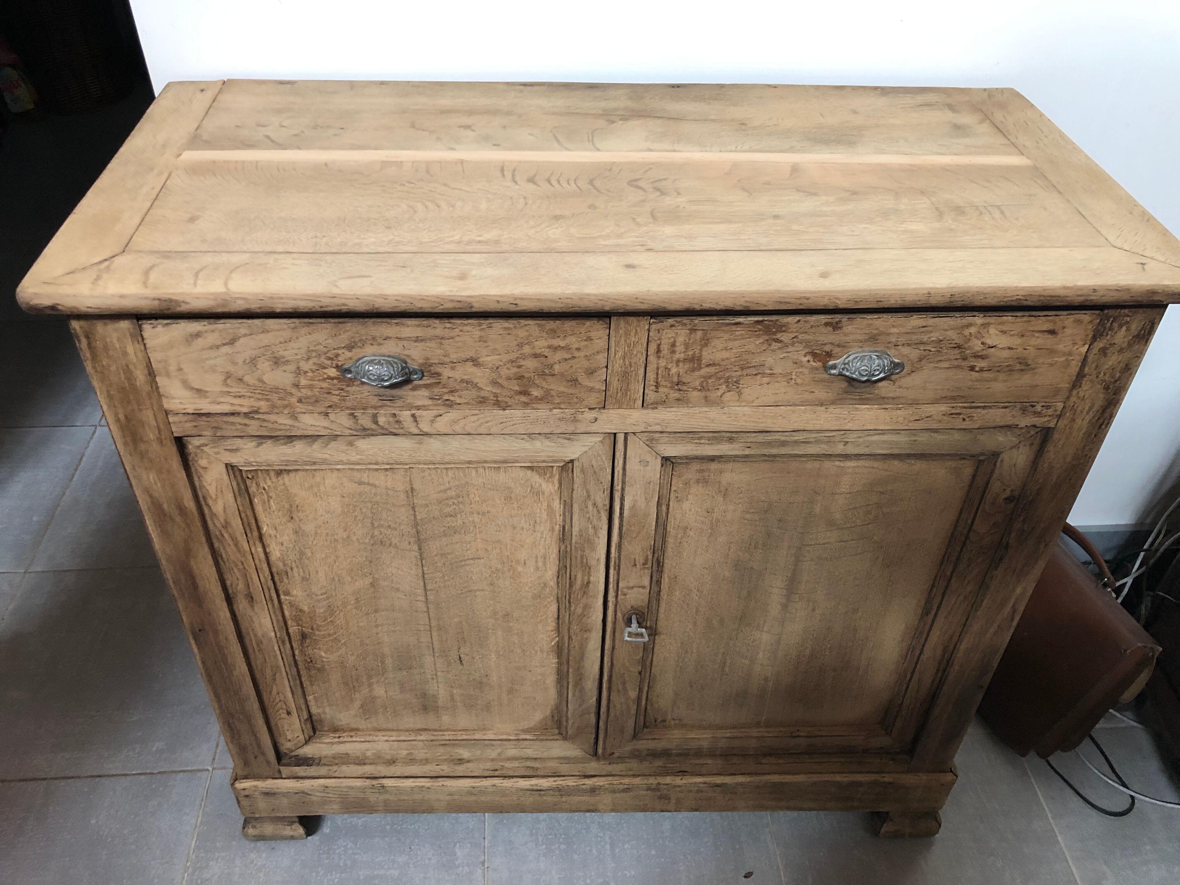 Parisian buffet in pickled oak