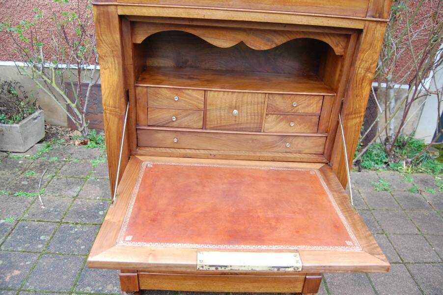 19th-century Louis Philippe walnut office secretary.