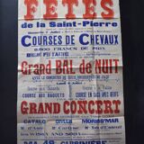 Poster "Feasts of St. Peter" - City of Grignols - 1935