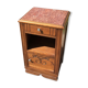 Table de chevet art nouveau marbre rose