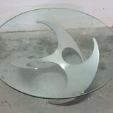 "Propeller" coffee table designed by Knut Hesterberg, Ronald Schmitt edition