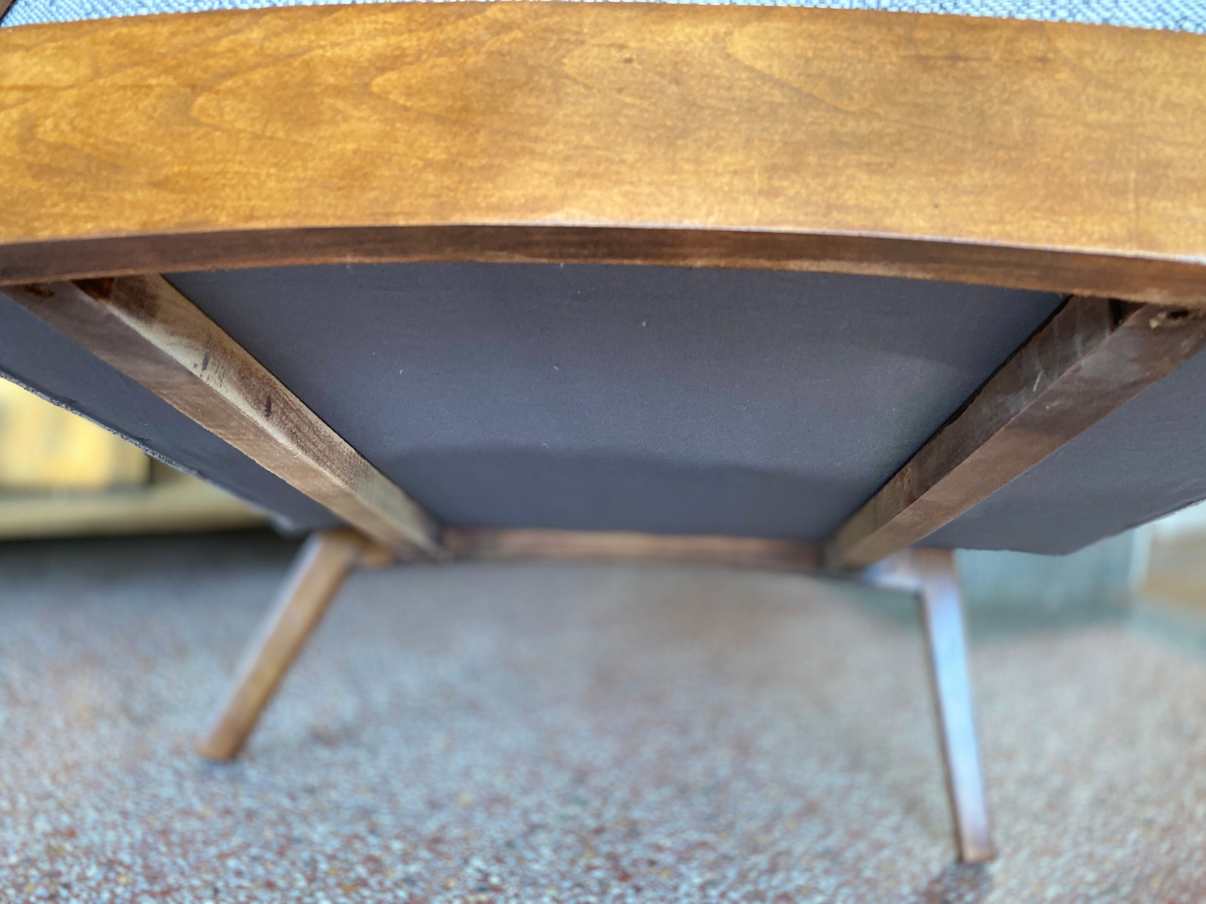 Pair of Scandinavian feet compasses armchairs