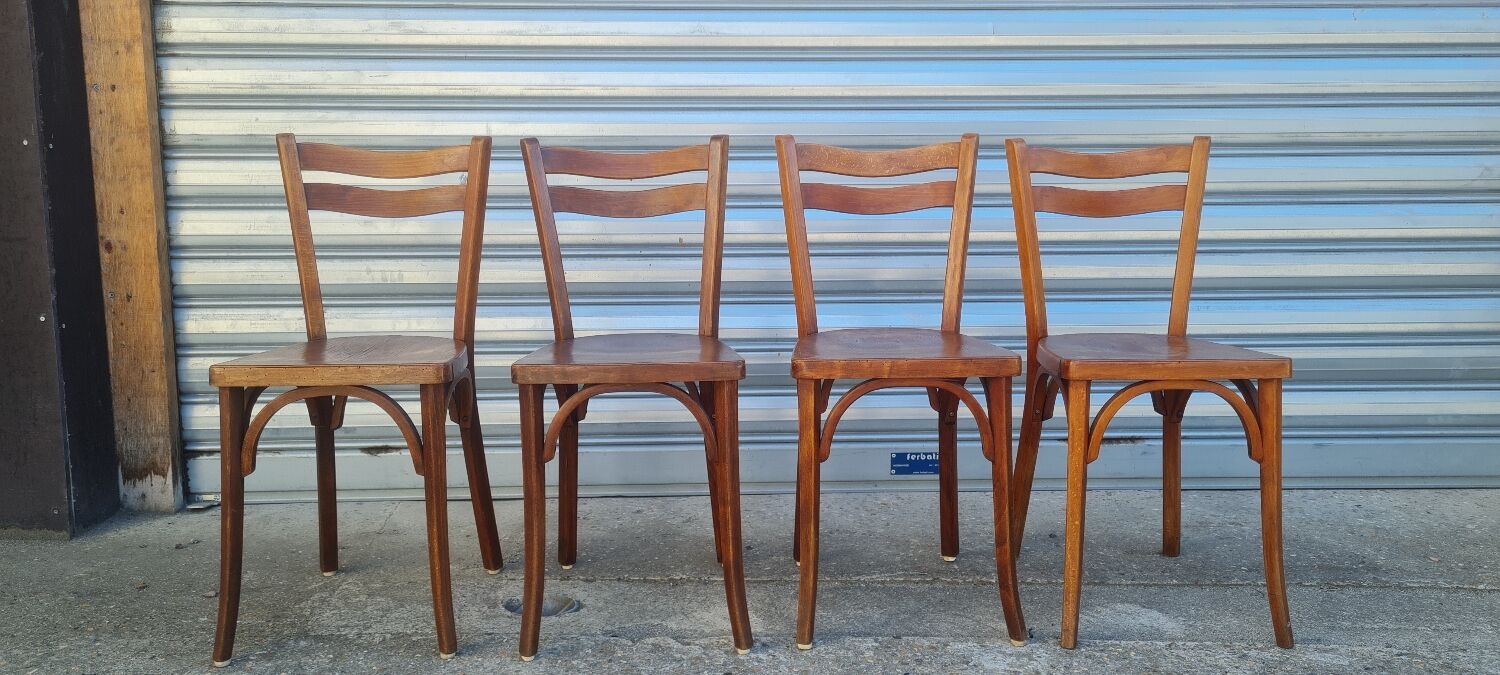 Set of 4 Baumann bistro chairs