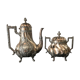 Silver metal coffee service