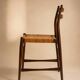 Set of 4 caned Scandinavian chairs — Denmark, 1980s