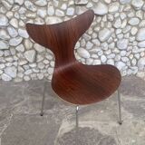 Chaise Lily Design Arne Jacobsen, Fritz Hansen, Danemark, Palissandre 1976