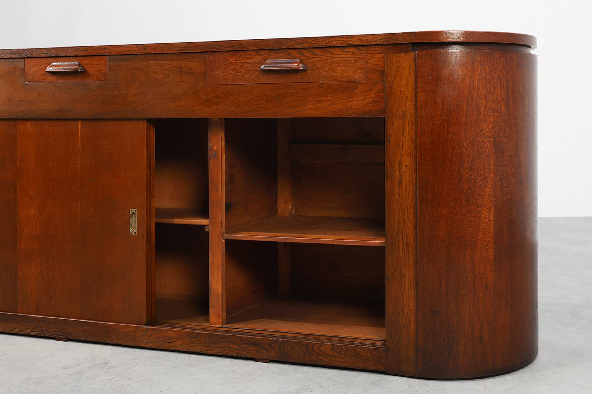 Monumental Art Deco Counter Attributed to De Coene, Belgium 1920s