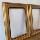 Pair of gilded wooden frames