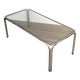 Vintage chrome and smoked glass coffee table