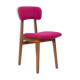 Fuchsia wool chair, beech wood, Rajmund Halas, Europe, 1960s