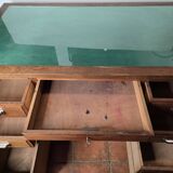 Solid oak minister's desk