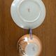 Coffee cup and under cup or tea made of iridescent Japanese porcelain