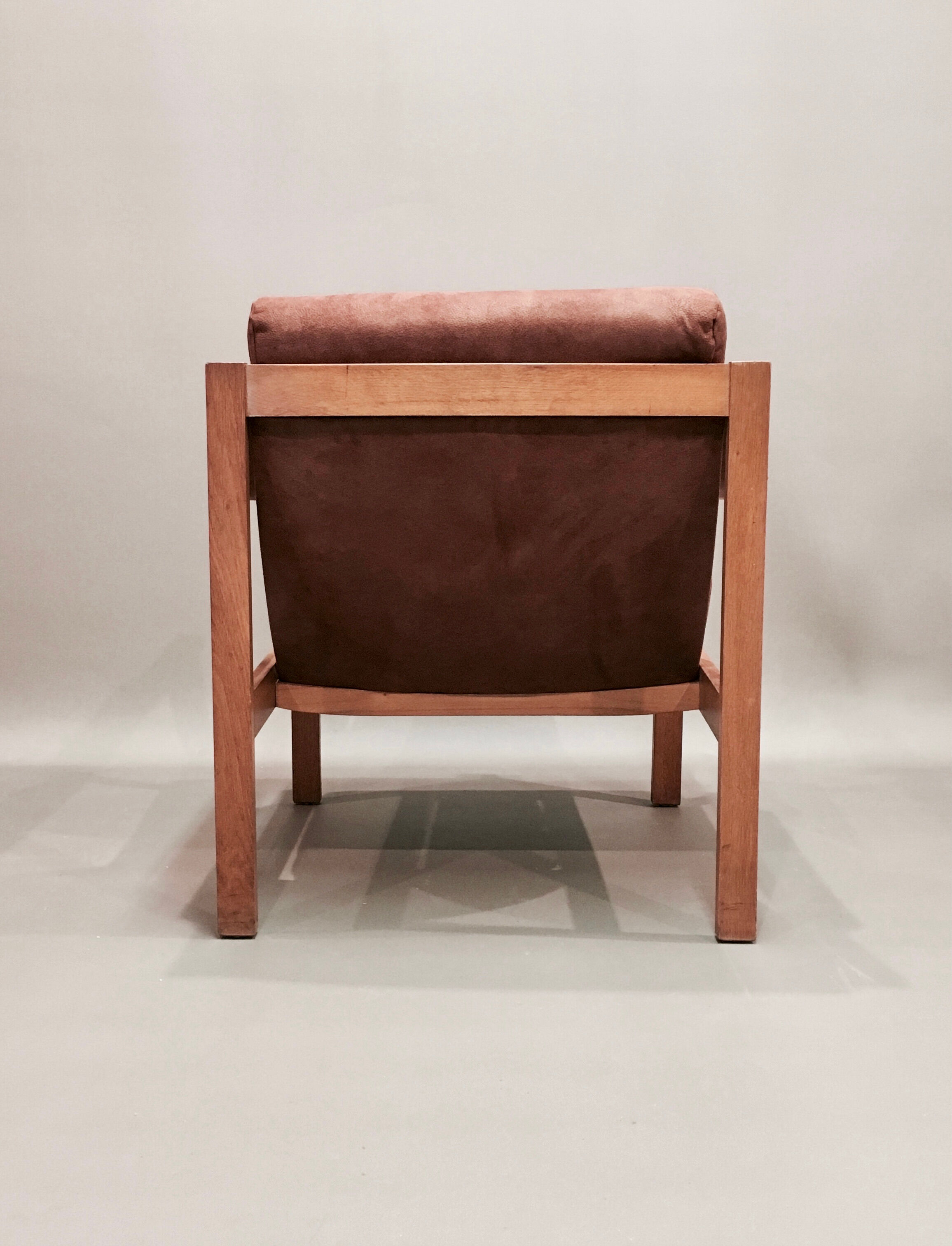 1950 Scandinavian design camel teak chair.