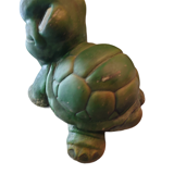 Green turtle in concrete