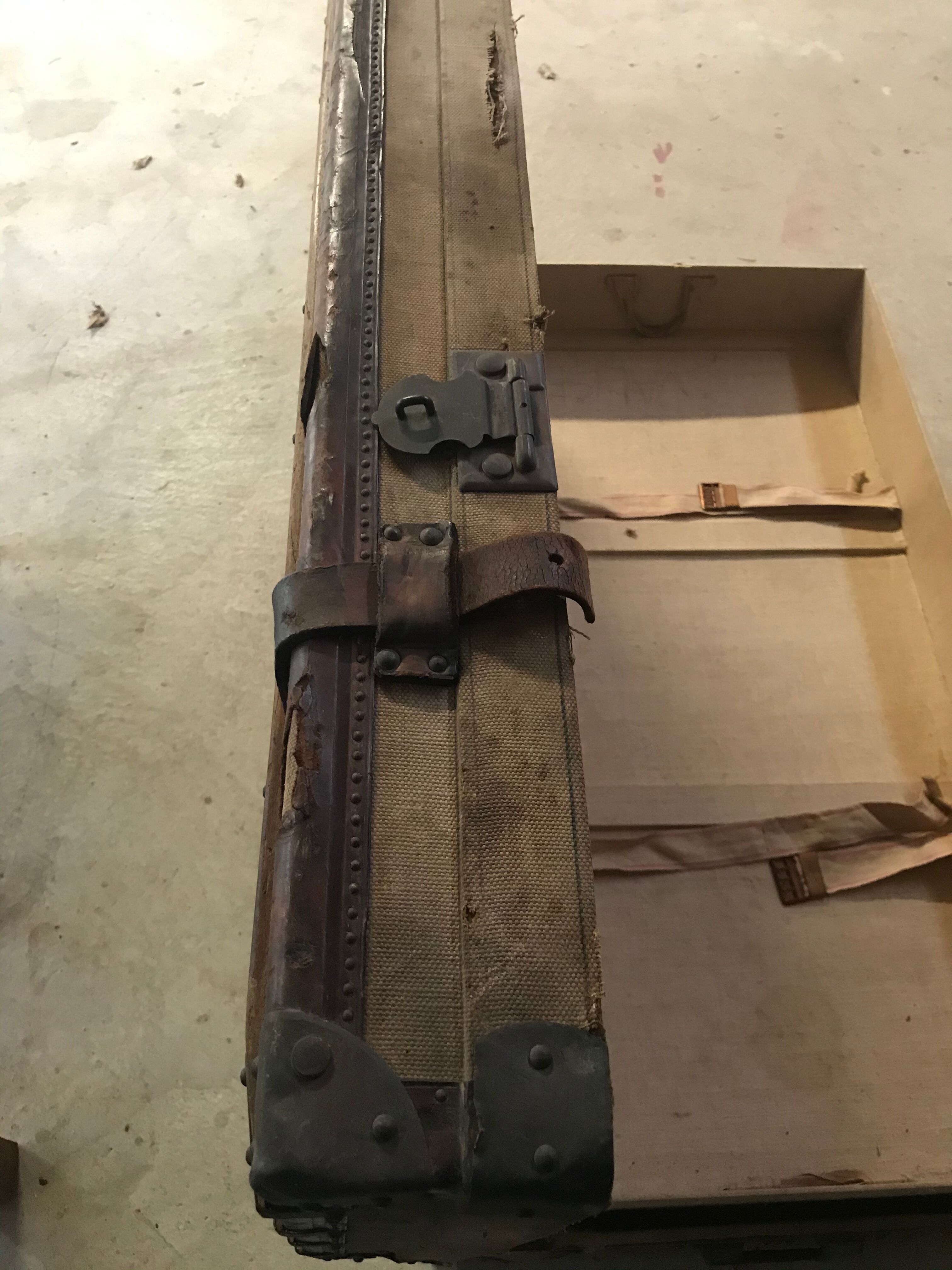 Ancient travel trunk