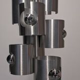 Space Age 7-light pipe chandelier, 1960s-70s