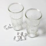 Set of 2 Vintage Large Italian Water Glasses / Italy / 1960s