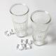 Ensemble de 2 grands verres à eau vintage italiens / Italie / années 1960