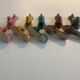 8 Knife holders "the poodles" Vallauris - Earthenware - 10x4cm
