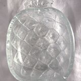 Textured pressed glass ramekin, pineapple shape, vintage, 15x12cm