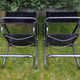 Set of 2 cantilever chairs in the style of Mart Stam.
