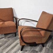 Vintage Armchairs from Jindrich Halabala, 1940s, Set of 2