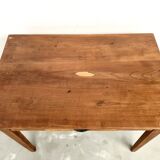 Solid cherry wood desk with spindle legs