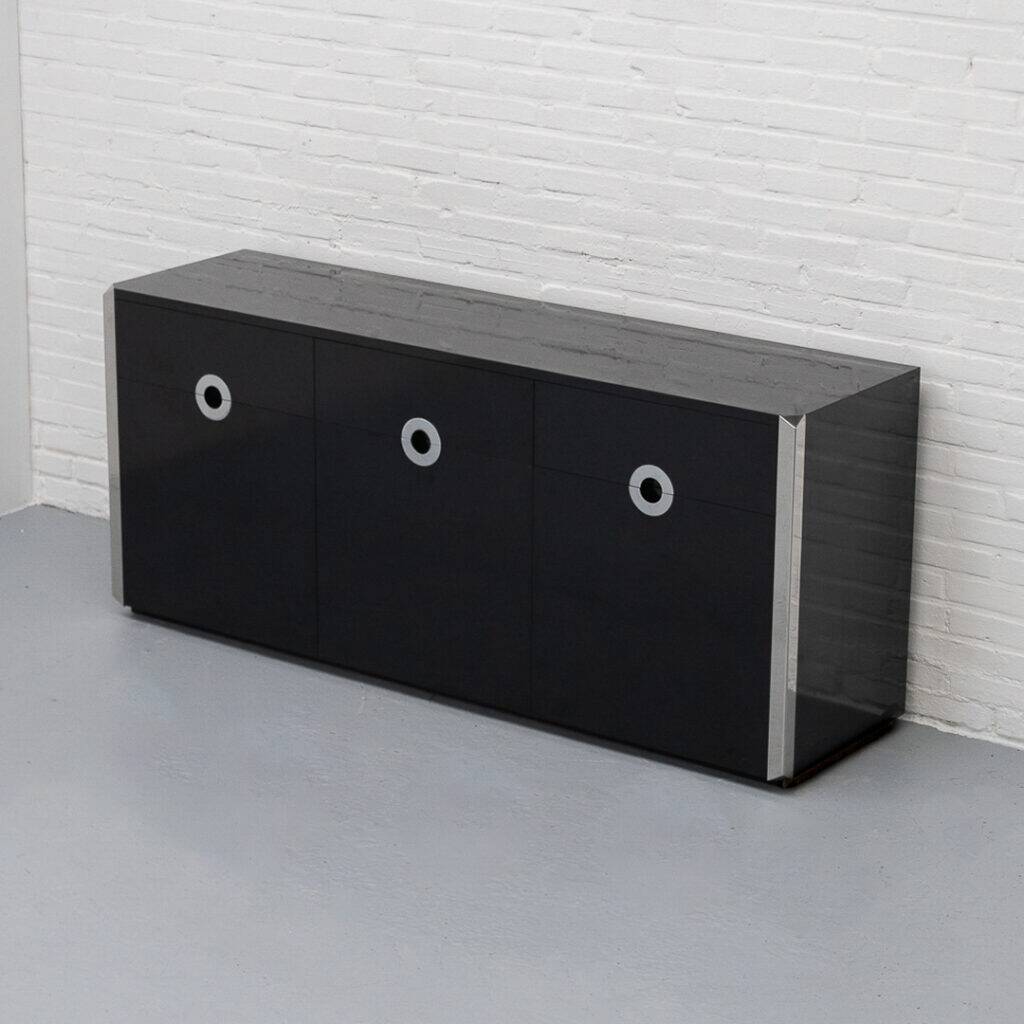 Italian Alveo Sideboard by Willy Rizzo 1970s