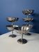 Set of 6 stainless steel ice cream bowls bistro style