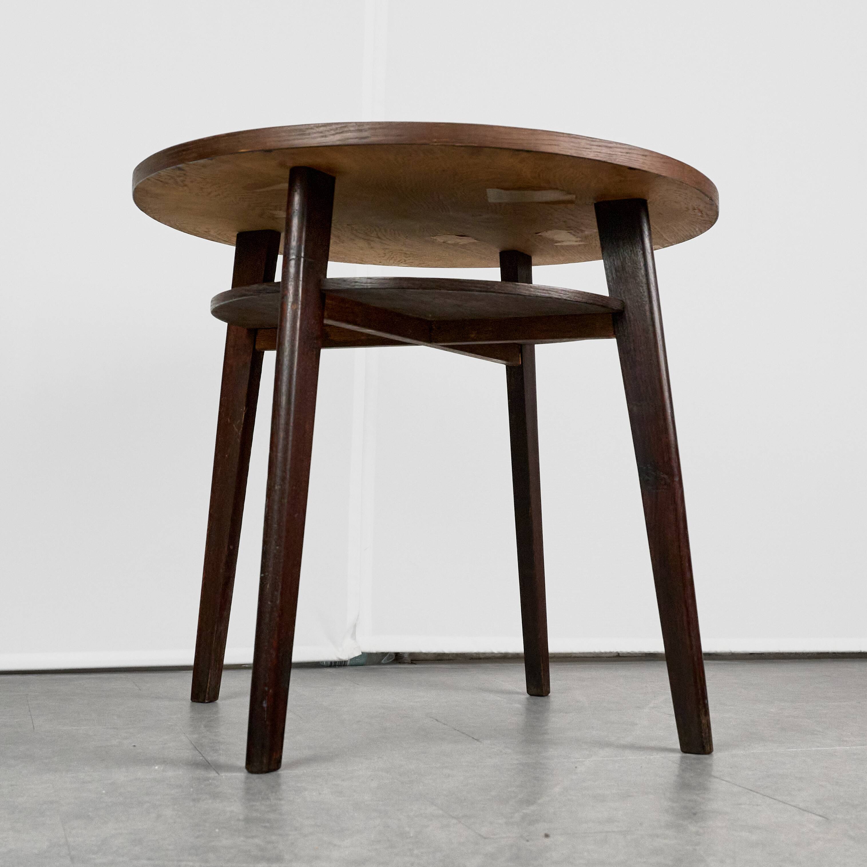 Vintage Round Coffee Table, 1960s, Czechoslovakia