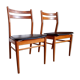Pair of vintage Scandinavian chairs in teak 50s 60s