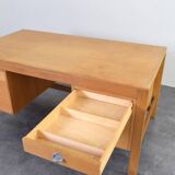 Mid-Century Oak Desk by Chr. Rasmussen for Randers Møbelfabrik, 1970s.