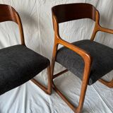 Armchair and sleigh chair by Baumann