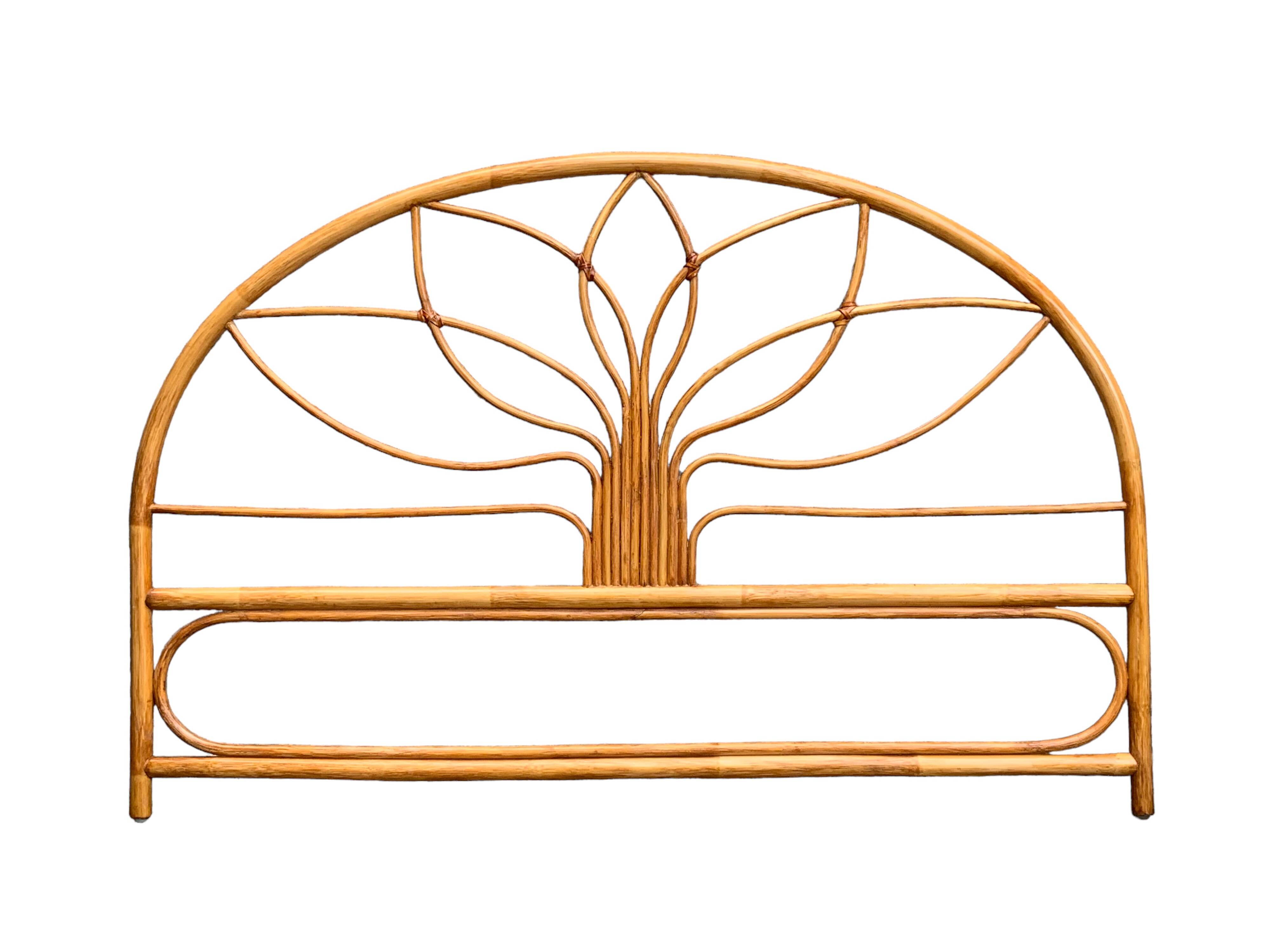 Vintage rattan headboard 1970 140cm
