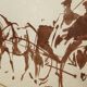 Frame and original and numbered watercolor by C. Spriet Horse and carriage